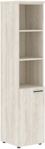 Шкаф колонка с глухой малой дверью (L) и топом XHC 42.5(L) Сосна Эдмонт 432х432х1955 XTEN