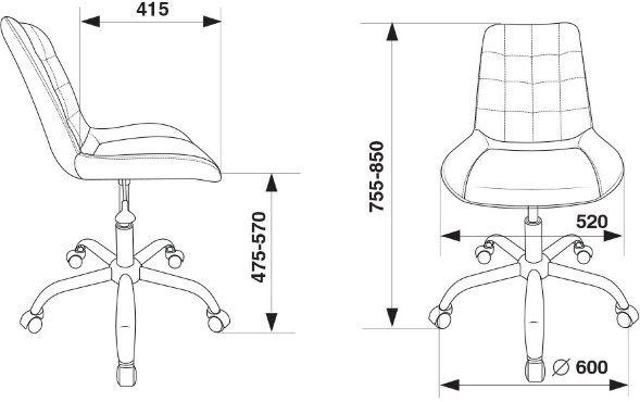 Кресло Бюрократ CH-350SL/IVORY 