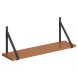 Полка с полкодержателями SH1-GINO 830х210х300 COFFEE