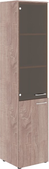 Шкаф колонка комбинированая (L) с топом WHC 42.2(L) Дуб Сонома 432х432х1949 WAVE