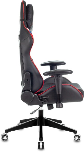 Кресло игровое Zombie VIKING 4 AERO белый/синий/красный искусст.кожа/ткань с подголов. крестовина пластик